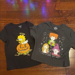 Hocus Pocus and Simpsons Kids T-Shirts - Black